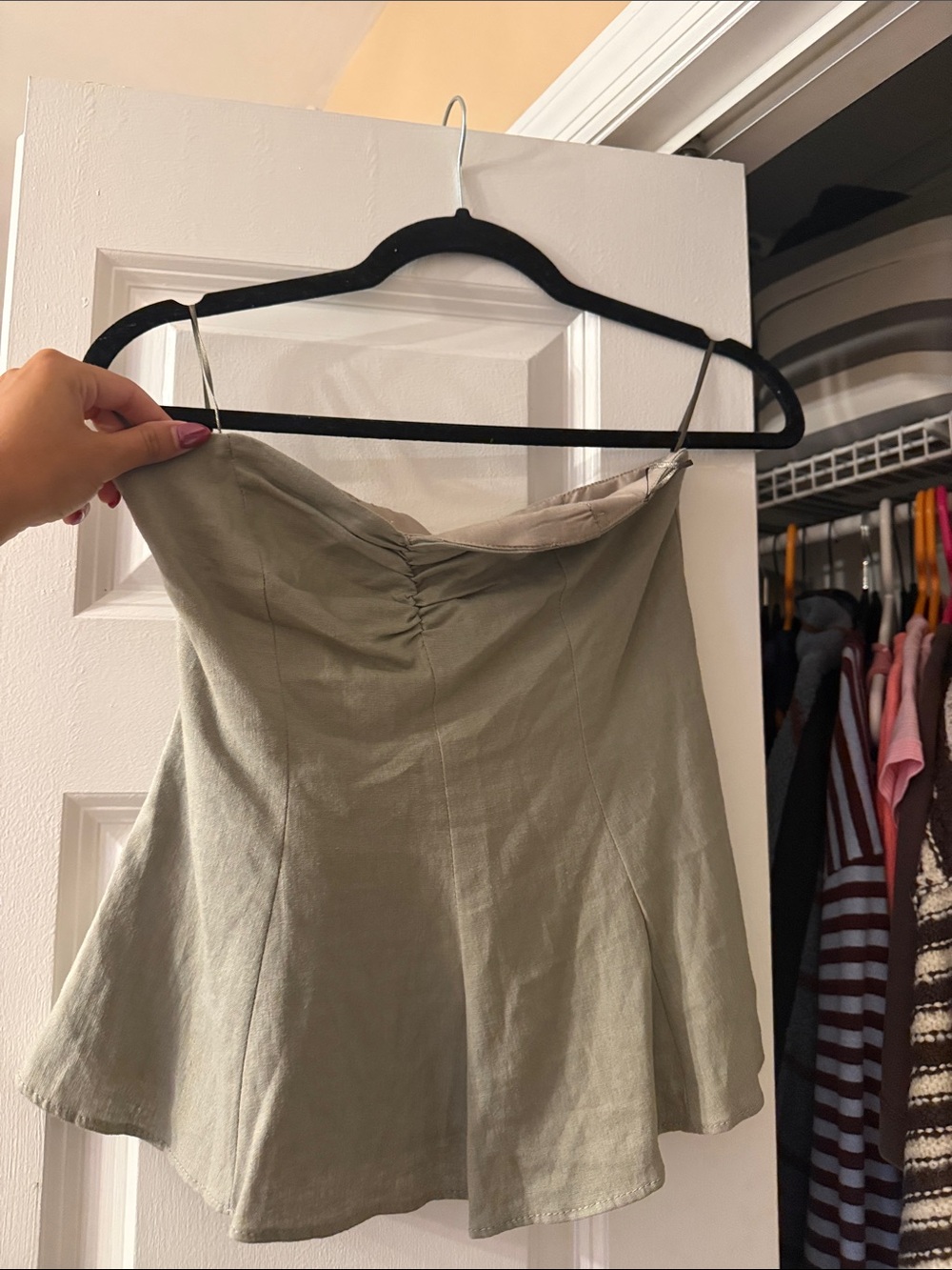 Zara Women’s Olive Green Tube Top